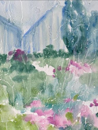 Наталья Чобанян (Картина, живопись - 
                  30 x 40 см) Дождливый день