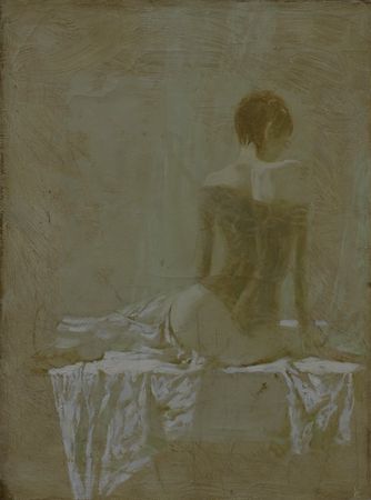 Эдуард Яшин (Картина, живопись - 
                  30 x 40 см) Фигура
