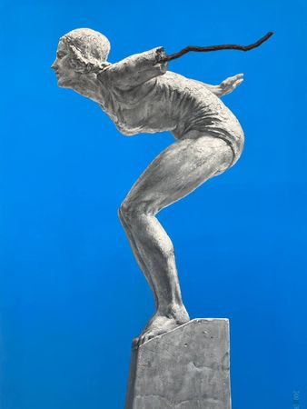 Максим Корольков (Картина, живопись - 
                  90 x 130 см) Light blue