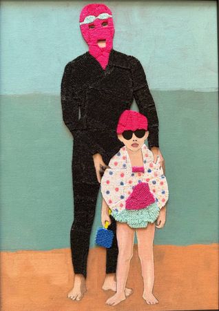 Мадина Беликова (Авторская графика - 
                  25 x 30 см) На отдыхе