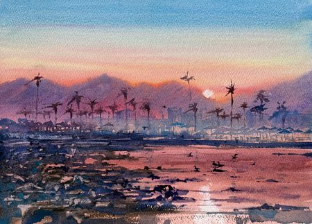 Жанна Губина (Авторская графика - 
                  36 x 26 см) Отлив