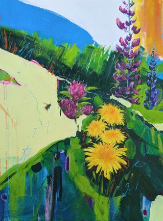Александра Савина (Картина, живопись - 
                  40 x 50 см) Летний зной