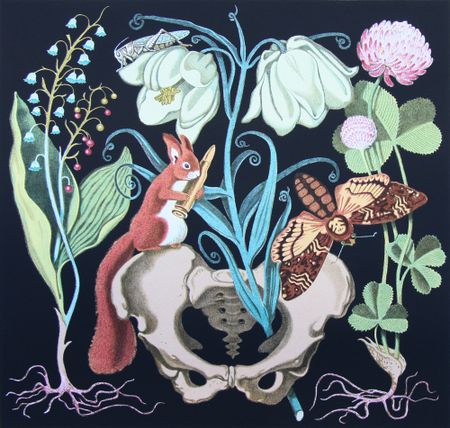 Игорь Баранов (Графика печатная - 
                  50 x 50 см) Herbarium III