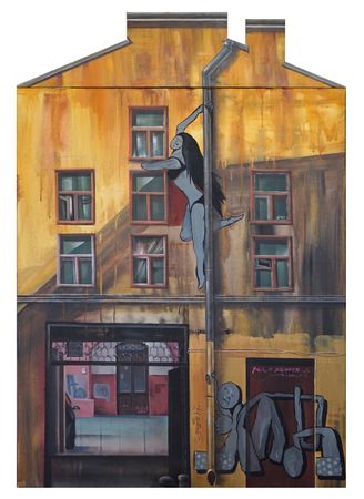 Динара Хёртнагль (Картина, живопись - 
                  80 x 120 см) Dinara Hörtnagl x Maxim Ima, Танец