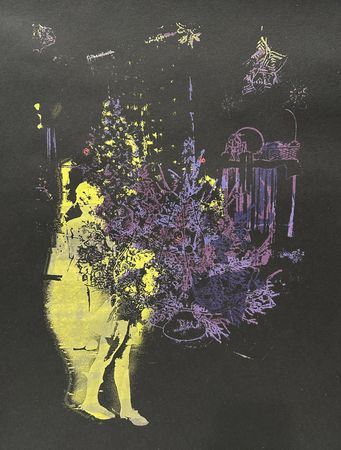 Дарья Мазур (Графика печатная - 
                  38 x 60 см) Ёлка