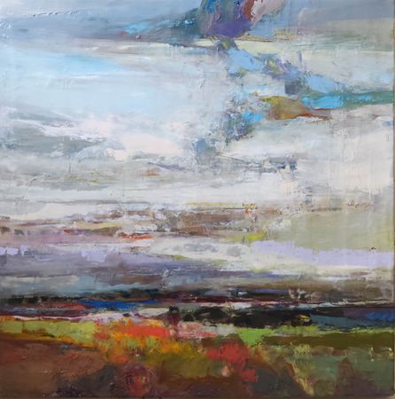 Виктория Шворень (Картина, живопись - 
                  90 x 90 см) Восторг