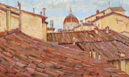 Наталья Журавлева (Картина, живопись - 
                  50 x 30 см) Крыши