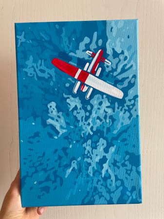 Виктория Никулочкина (Картина, живопись - 
                  20 x 30 см) Seaplane