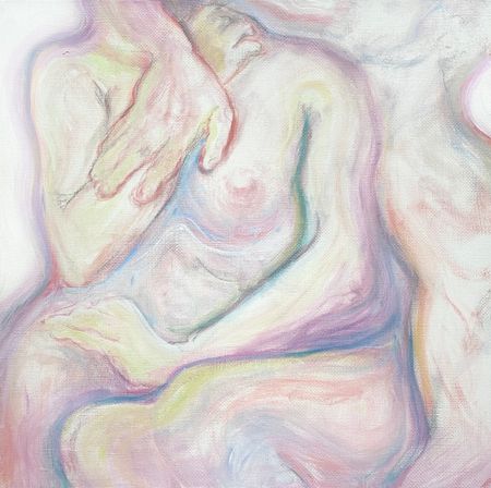 Серафима Беневольская (Картина, живопись - 
                  40 x 40 см) Duo
