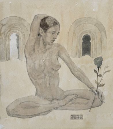 KROTENBERG (Авторская графика - 
                  25 x 28 см) Иллюзия выбора