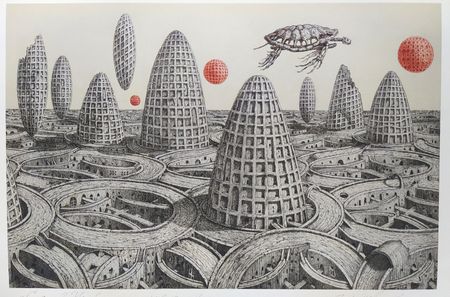 Денис Лотарев (Графика цифровая (принты) - 
                  45 x 34 см) Спящий Урук