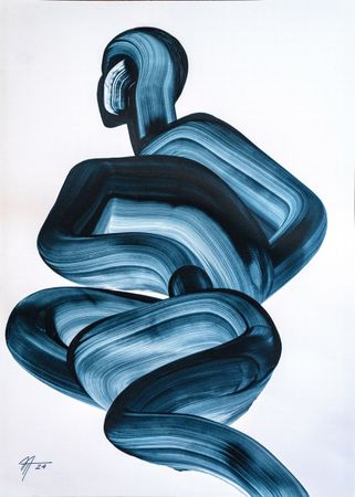 Татьяна Нега (Авторская графика - 
                  50 x 70 см) Из цикла "Оболочки"