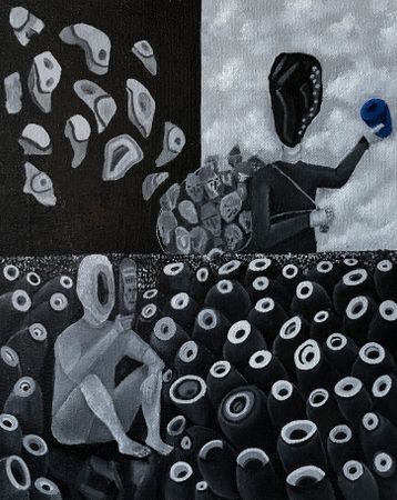 Леша Мелки (Картина, живопись - 
                  24 x 30 см) ANCIENT EVIL
