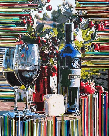 Ирина БАСТ (Картина, живопись - 
                  40 x 50 см) Ягодное вино