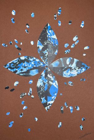 Виктория Никулочкина (Коллаж / ассамбляж - 
                  21 x 30 см) Цветение