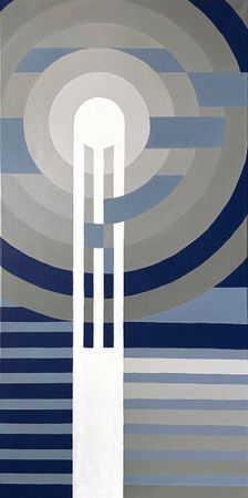 Юлия Мананникова (Картина, живопись - 
                  50 x 100 см) Moon Reflection II