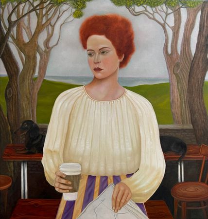 Нина Григель (Картина, живопись - 
                  95 x 100 см) Итальянские будни