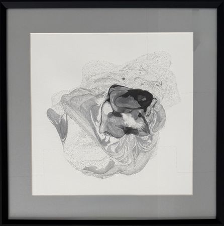 Виктория Марченко (Авторская графика - 
                  47 x 47 см) Black Flow