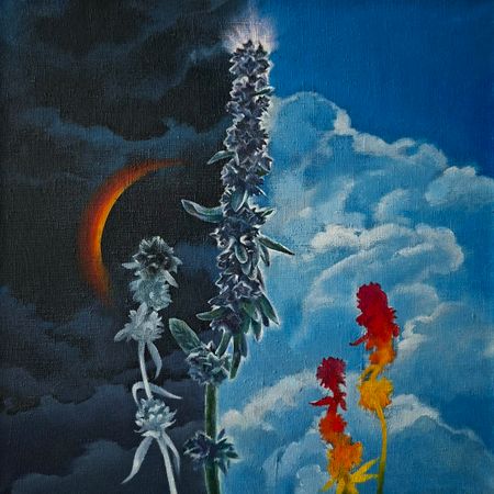 Ева Аракчеева (Картина, живопись - 
                  40 x 40 см) Метафора 8. Отражение