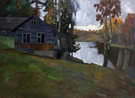 Ольга Семченко (Картина, живопись - 
                  70 x 50 см) Пасмурный вечер