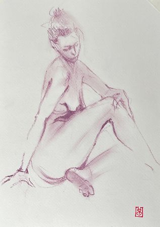 Виктория Севастьянова (Авторская графика - 
                  21 x 30 см) Nu sketch