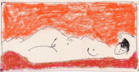 Марсель Ялалов (Авторская графика - 
                  8 x 5 см) Nude