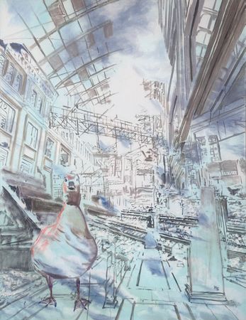 Надежда Богомолова (Картина, живопись - 
                  100 x 130 см) Матушка Гусыня