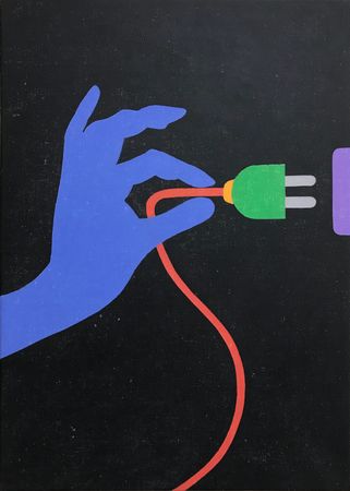 Юрий Ростиславский (Картина, живопись - 
                  50 x 70 см) Включи уже