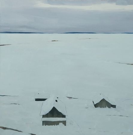 Илья Шанин (Картина, живопись - 
                  90 x 90 см) Не кричите. Волки