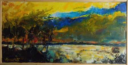 Людмила Кылыч (Картина, живопись - 
                  42 x 22 см) Зимний мираж