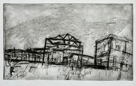Сергей Козликин (Графика печатная - 
                  50 x 35 см) Город