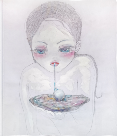 Оля Душкина (Картина, живопись - 
                  95 x 110 см) Тьфу!!