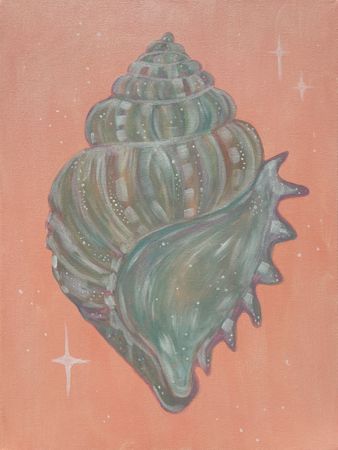 Ира Пенкина (Картина, живопись - 
                  40 x 50 см) Ракушка персик
