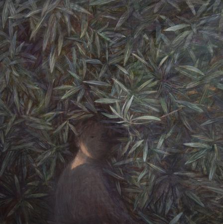 Ольга Менжилий (Картина, живопись - 
                  110 x 110 см) Олеандр (Дафна)