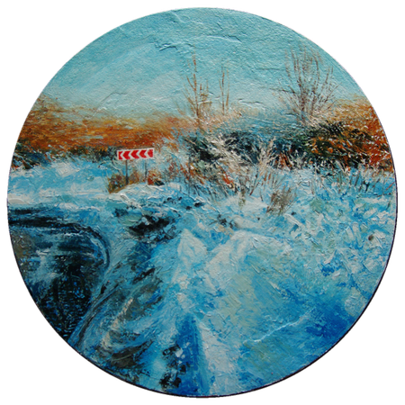 Алан Хатагты (Картина, живопись - 
                  40 x 40 см) И год прошёл по кругу стороной...