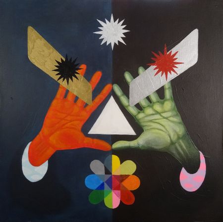 Евгений Куковеров (Картина, живопись - 
                  50 x 50 см) Знак