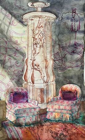 Елизавета Тарасова (Авторская графика - 
                  23 x 37 см) Сероглазый король. Вариант 1