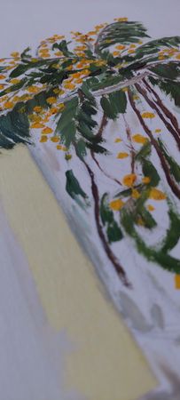 Оливия Лем (Картина, живопись - 
                  40 x 50 см) Мимоза