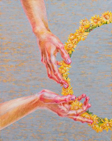 Мария Мельцаева (Картина, живопись - 
                  50 x 40 см) Перерождение