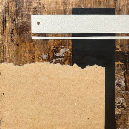 Маша Табак (Коллаж / ассамбляж - 
                  30 x 30 см) Гудрон 4