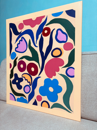 Елена Королева (Картина, живопись - 
                  60 x 70 см) Flower power