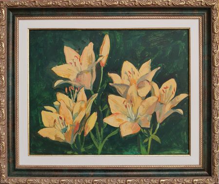 Регина Буглеева (Картина, живопись - 
                  38 x 32 см) Лилии