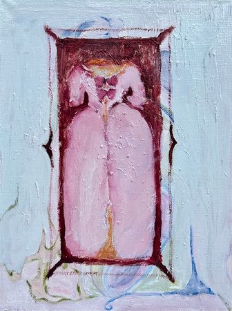 Каролина Росляк (Картина, живопись - 
                  30 x 40 см) Сундук с платьем