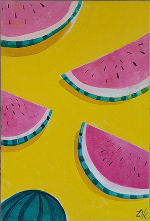 Даниелла Климашевская (Картина, живопись - 
                  40 x 60 см) Арбузные корочки