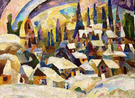 Таня Бродская (Картина, живопись - 
                  90 x 70 см) Зимние кипарисы