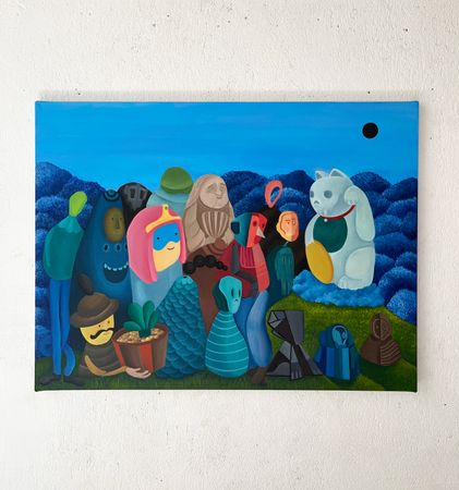 Леша Мелки (Картина, живопись - 
                  80 x 60 см) TIME TO PLAY 2
