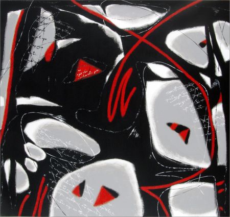 Александр Олигеров (Картина, живопись - 
                  130 x 120 см) Ночной карнавал в Саду Камней