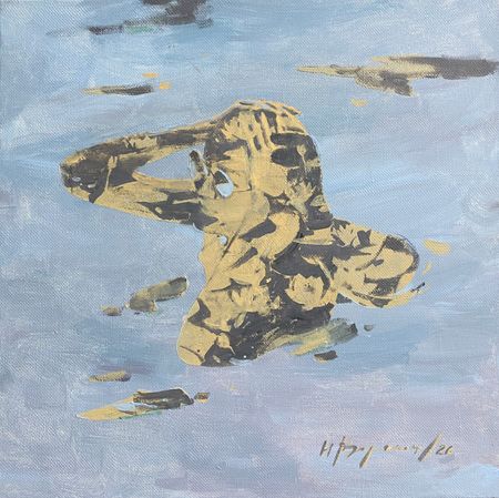 Надежда Воронцова (Картина, живопись - 
                  40 x 40 см) Водная память