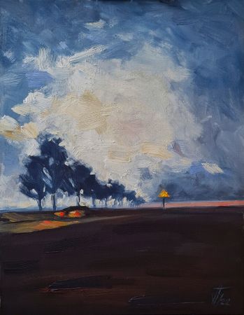 Александр Буданов (Авторская графика - 
                  30 x 40 см) Дорога 4