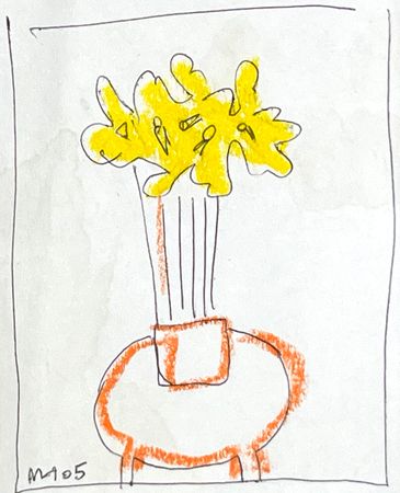 Марсель Ялалов (Авторская графика - 
                  23 x 32 см) Нарциссы